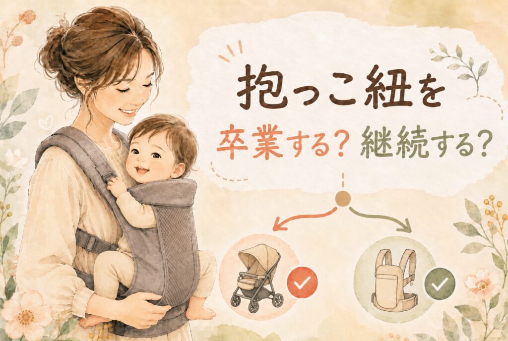 抱っこ紐を卒業する？継続する？判断フローチャート