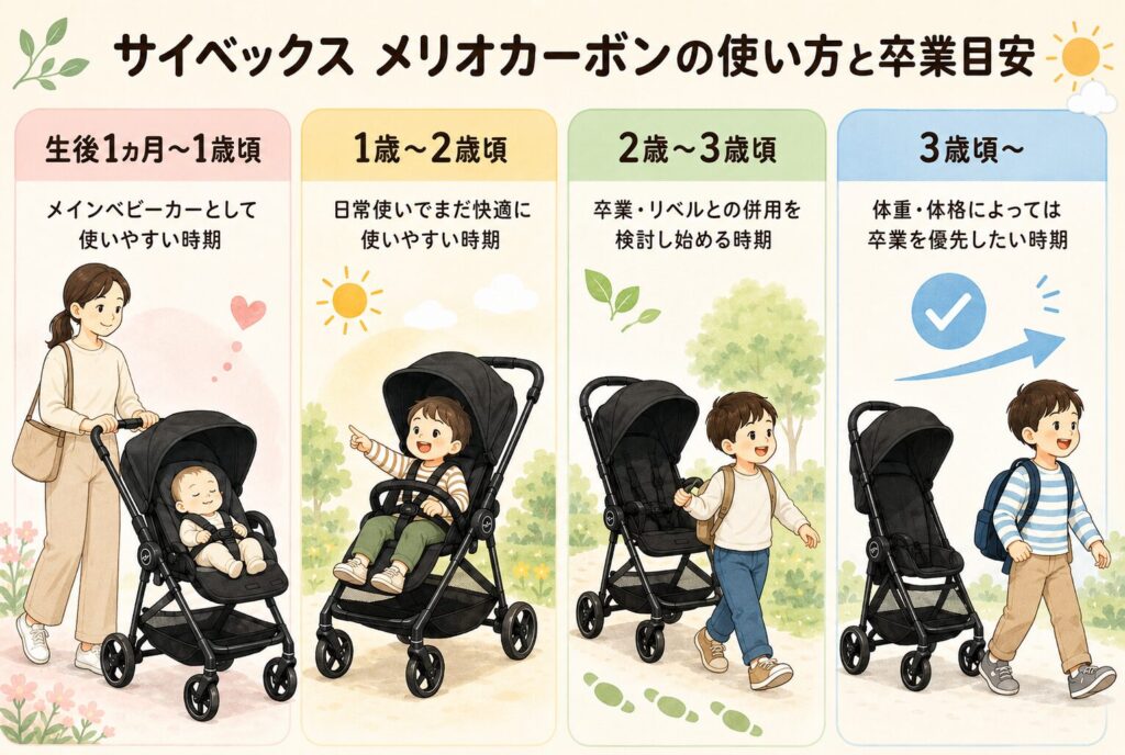 サイベックス メリオカーボンの使い方と卒業目安