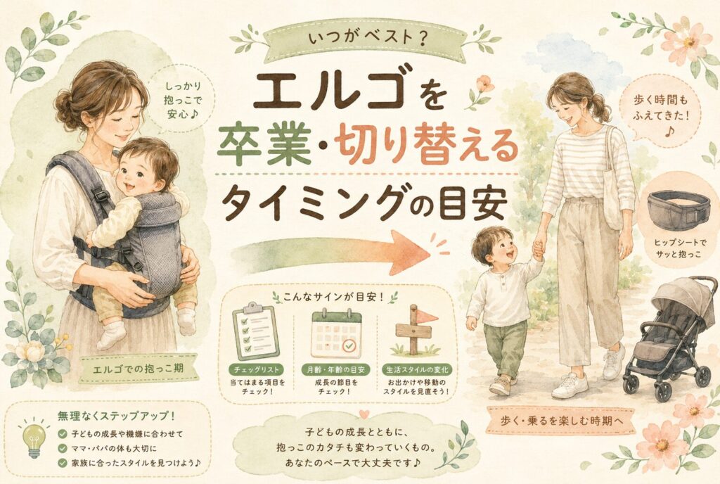 エルゴを卒業・切り替えるタイミングの目安