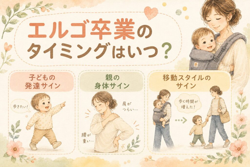 エルゴ卒業のタイミングはいつ？3つの見直しサイン